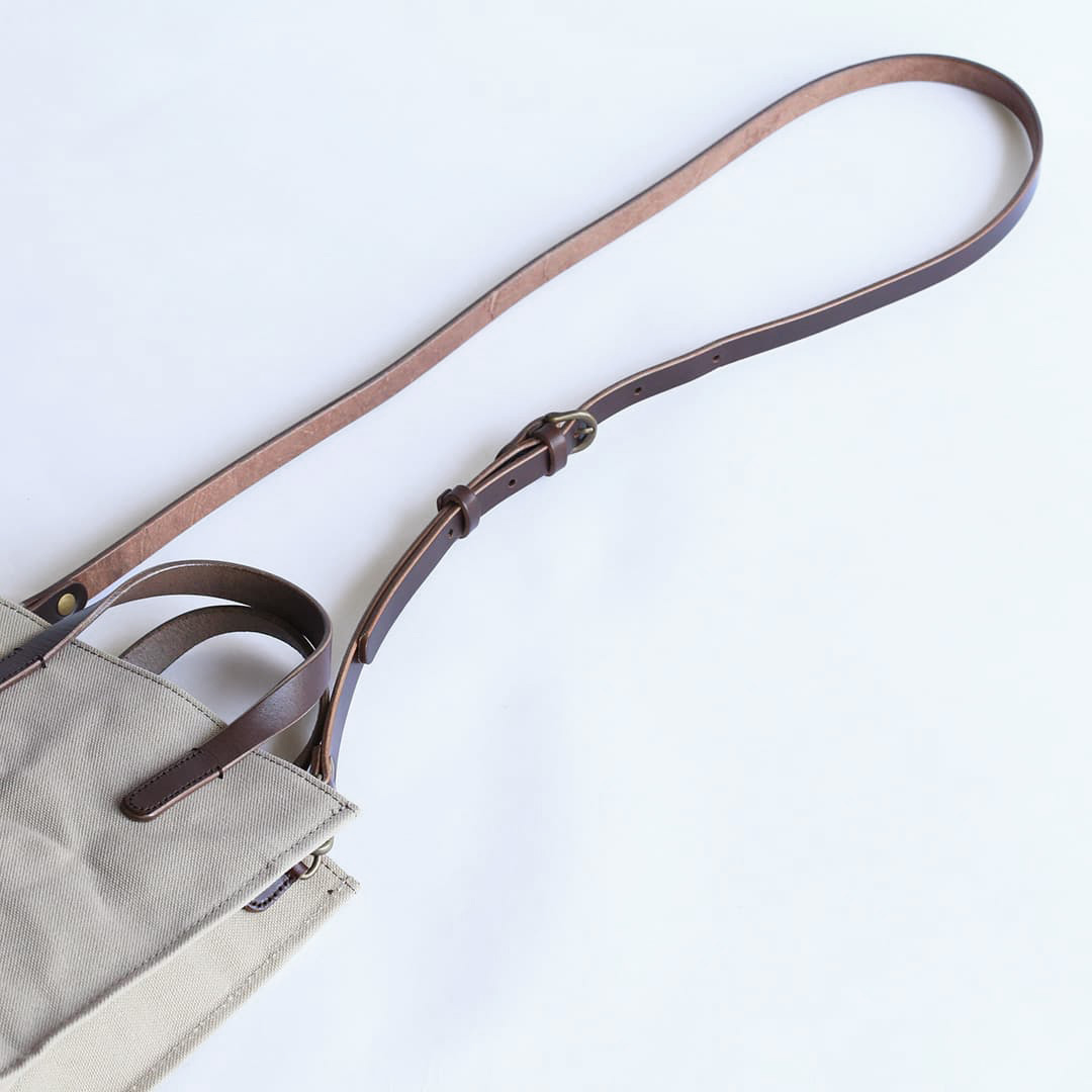 6号帆布のシカクイミニショルダーバッグ ショルダーベルト