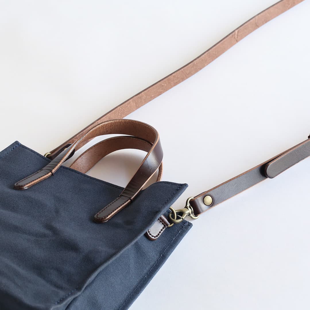 6号帆布のシカクイミニショルダーバッグ