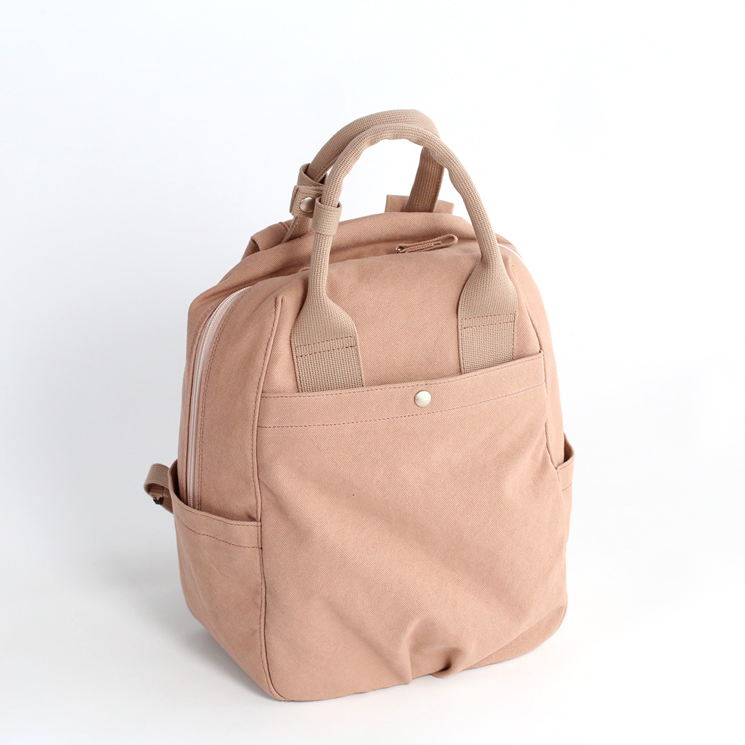 8号帆布ふっくりフタミミリュック(M) 全体