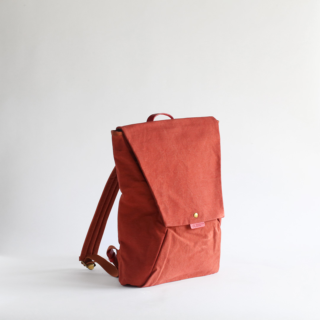 ”求道の布帛(ふはく)” 帆布リュック 全体