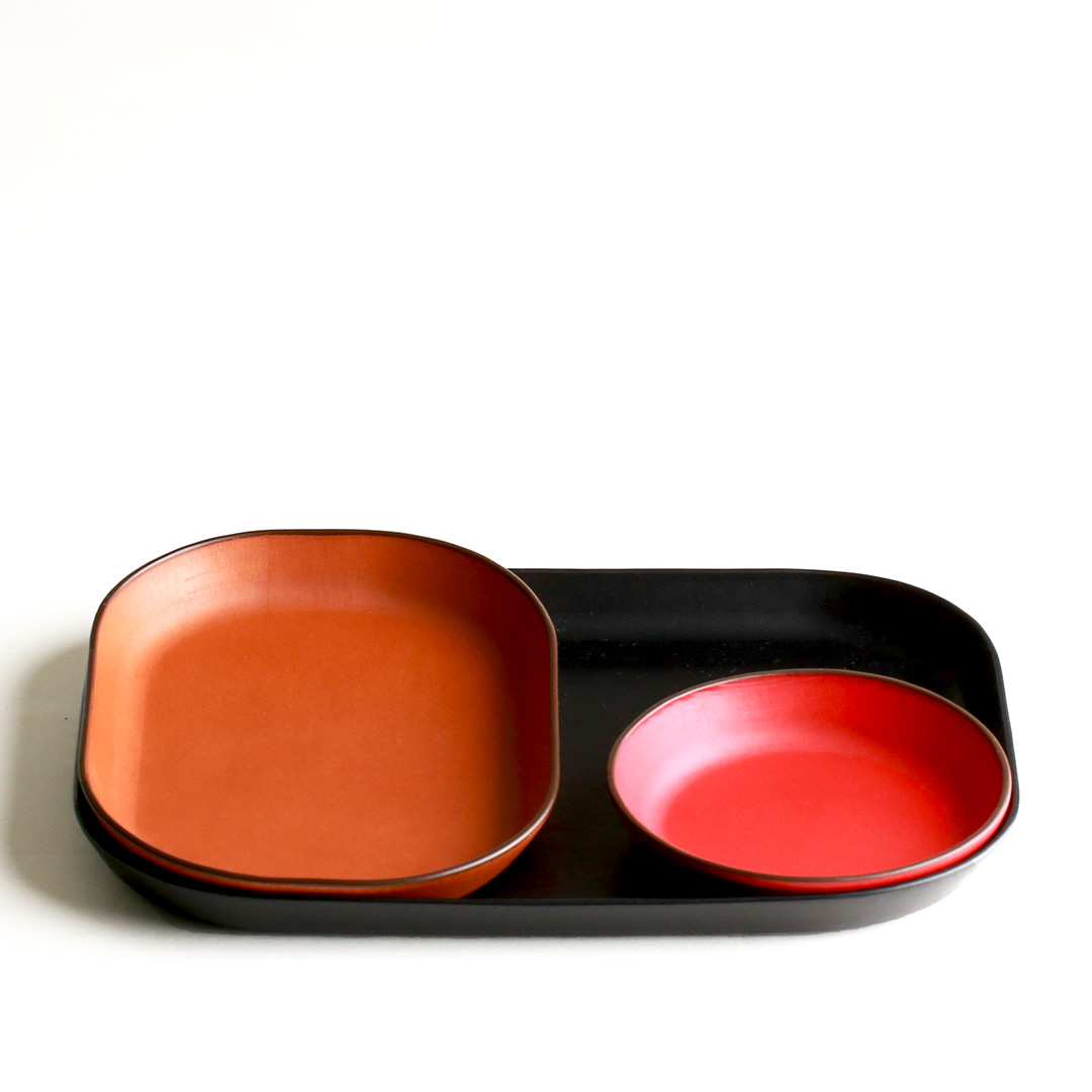 MONTBOOK Tondo レザートレイ(L) (M) (丸) 