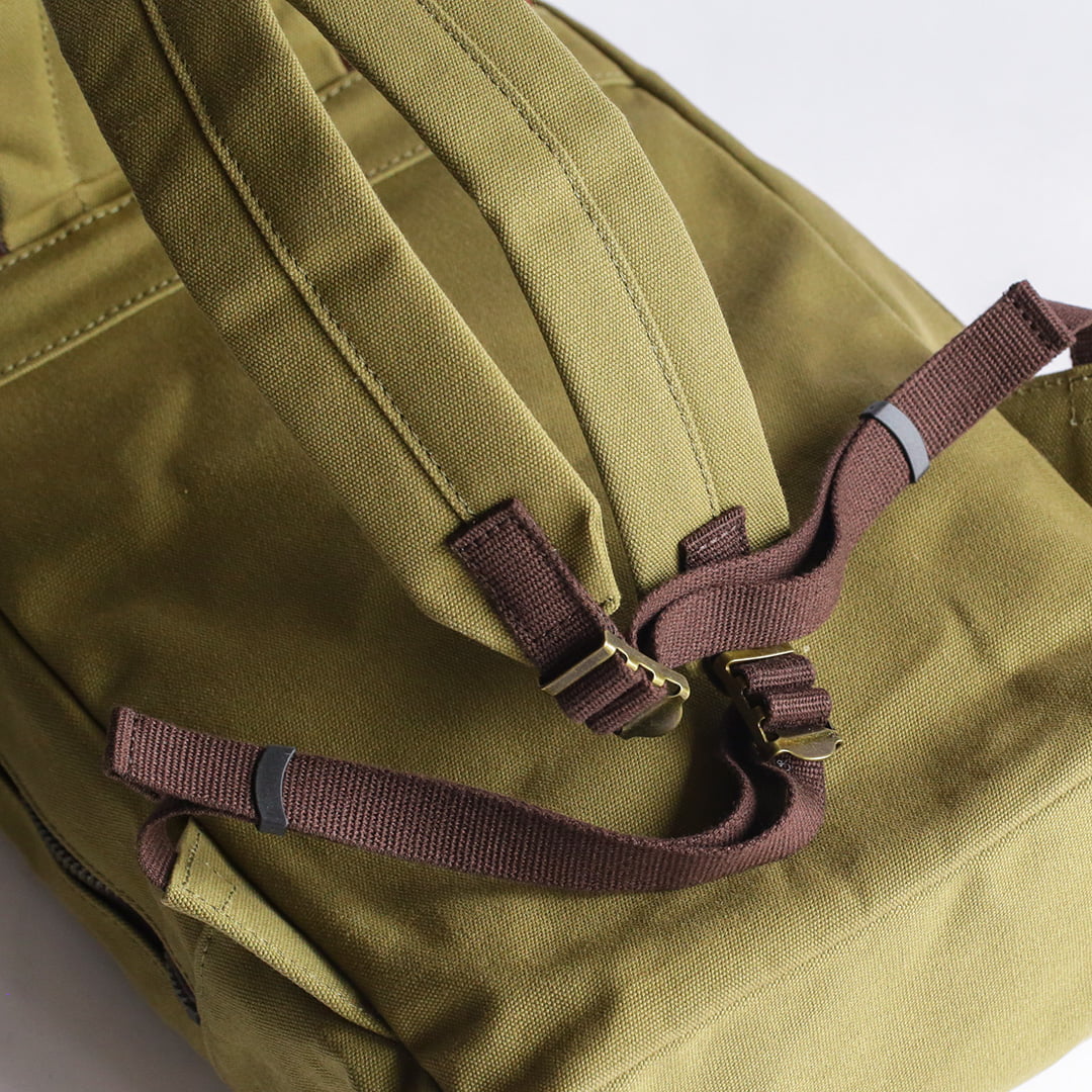 撥撥水パラフィン帆布スマートリュック ショルダーベルト