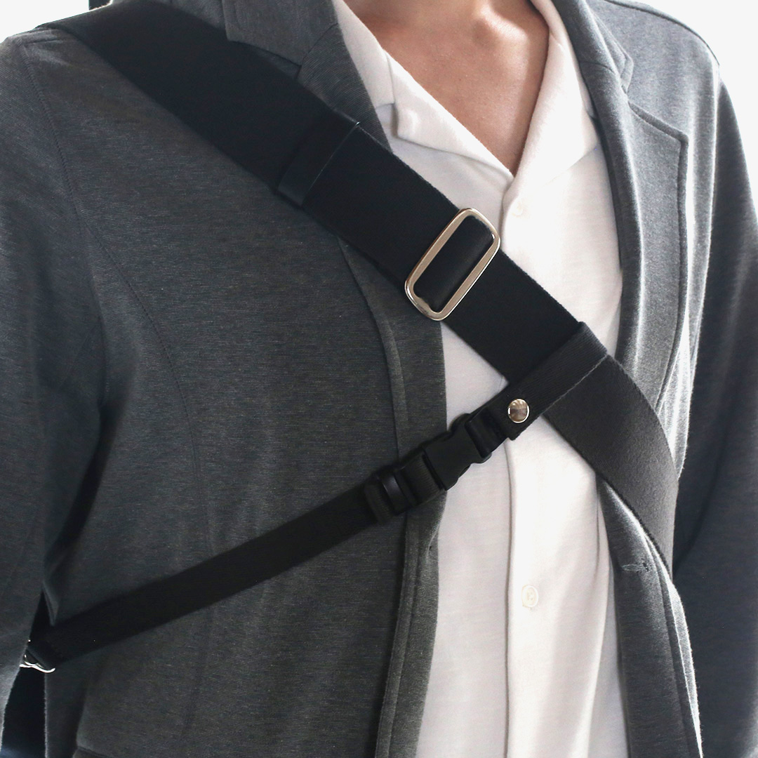 8号帆布A4メッセンジャーバッグショルダーストラップの付け方