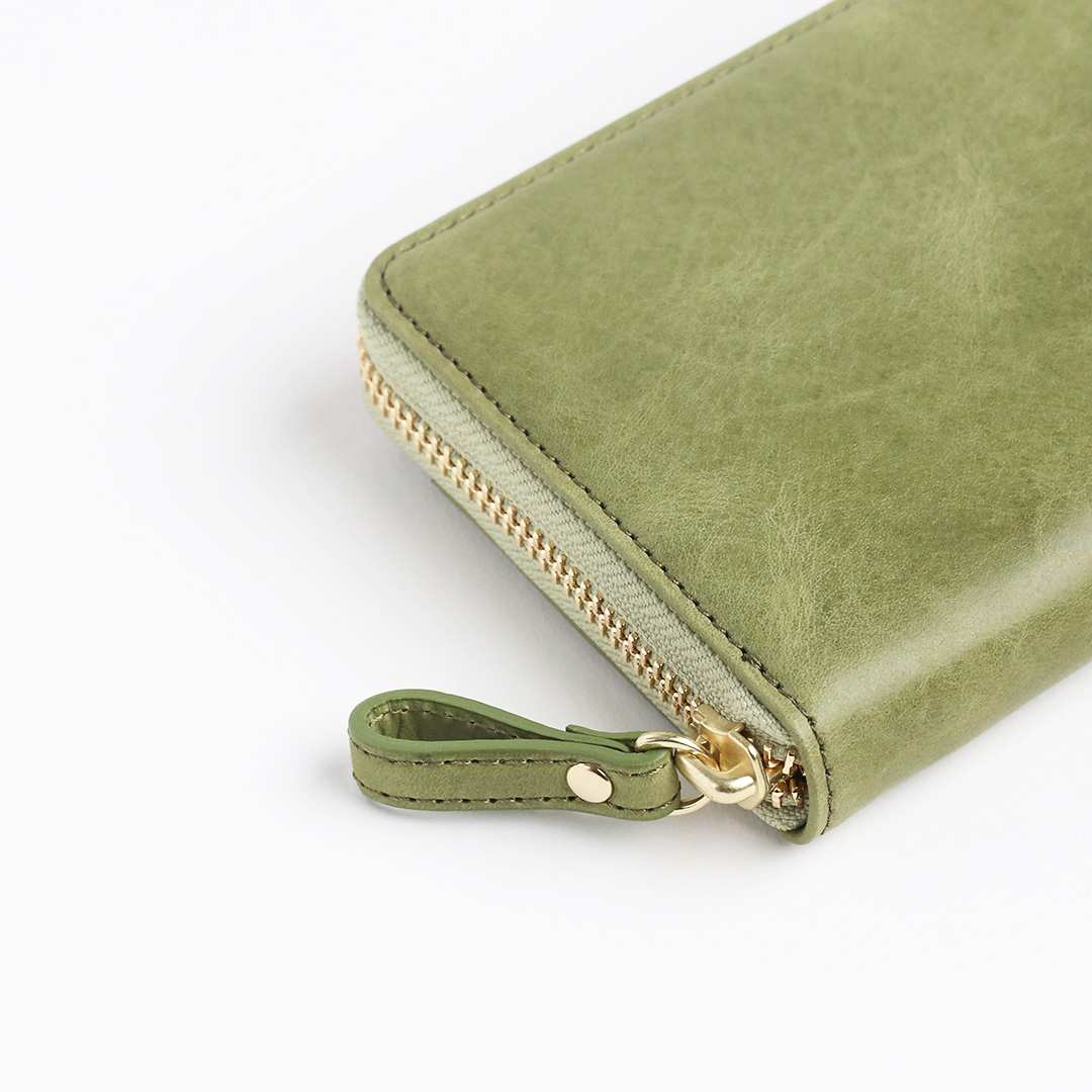 ラウンドファスナー長財布の引き手