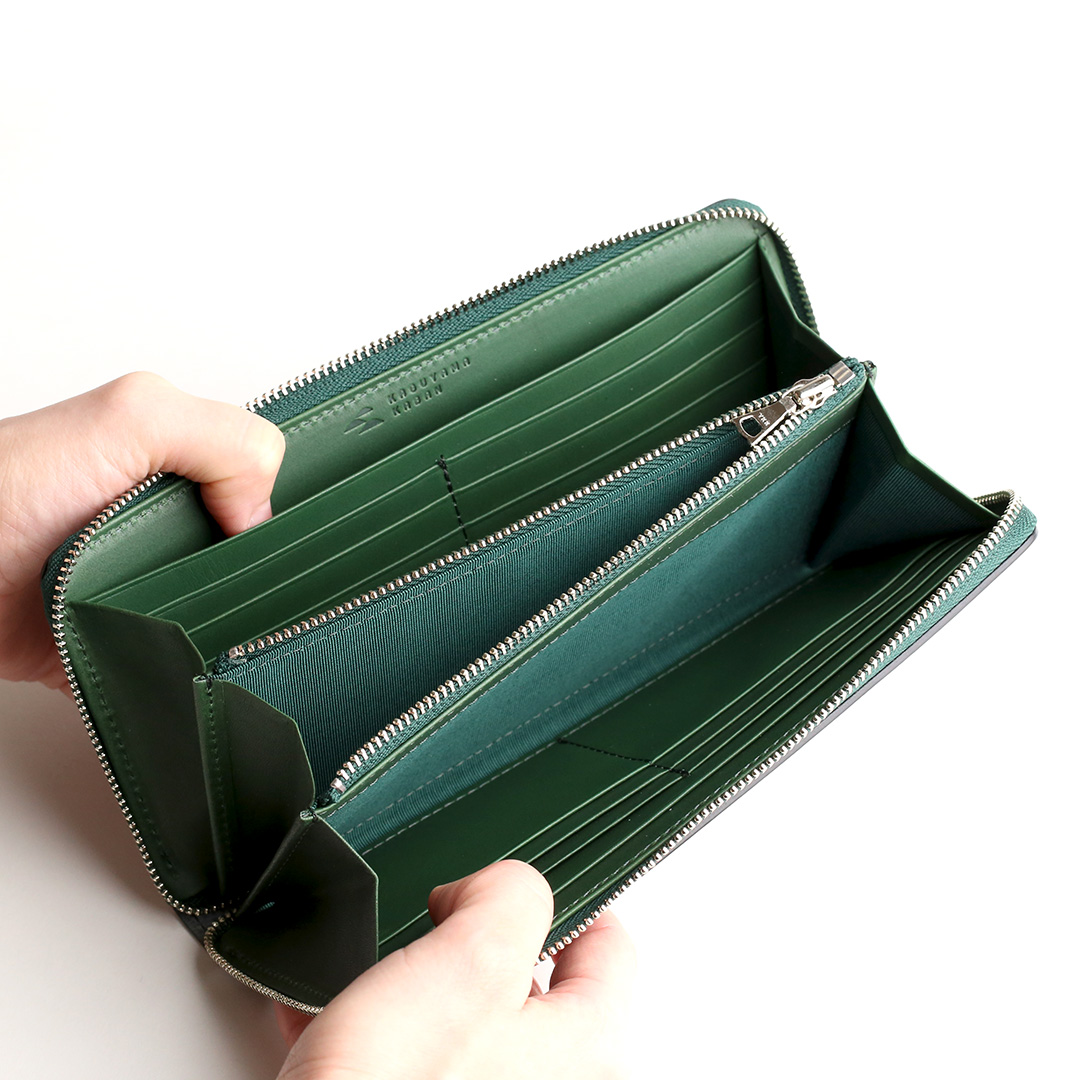 Limen（リメン）ラウンド長財布 内装のつくり