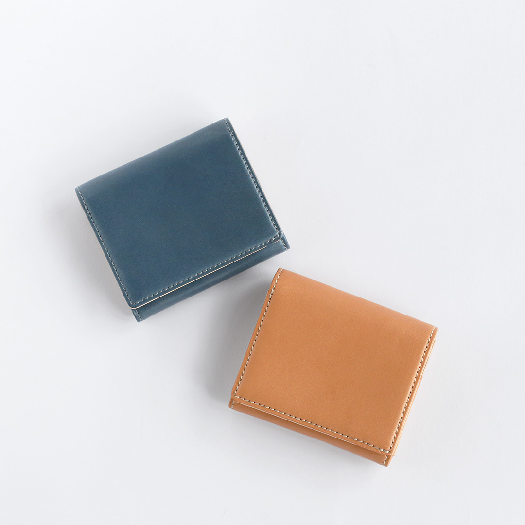 栃木レザー二つ折りミニ財布全色