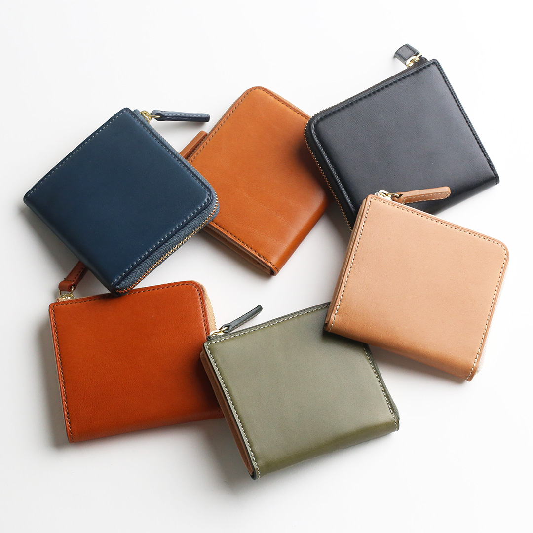 栃木レザーLファスナーミニ財布全体