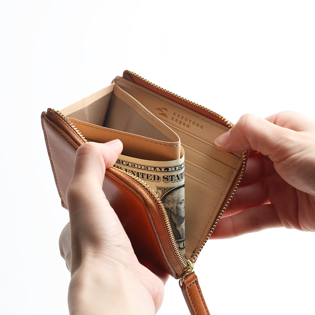 栃木レザーLファスナーミニ財布内装