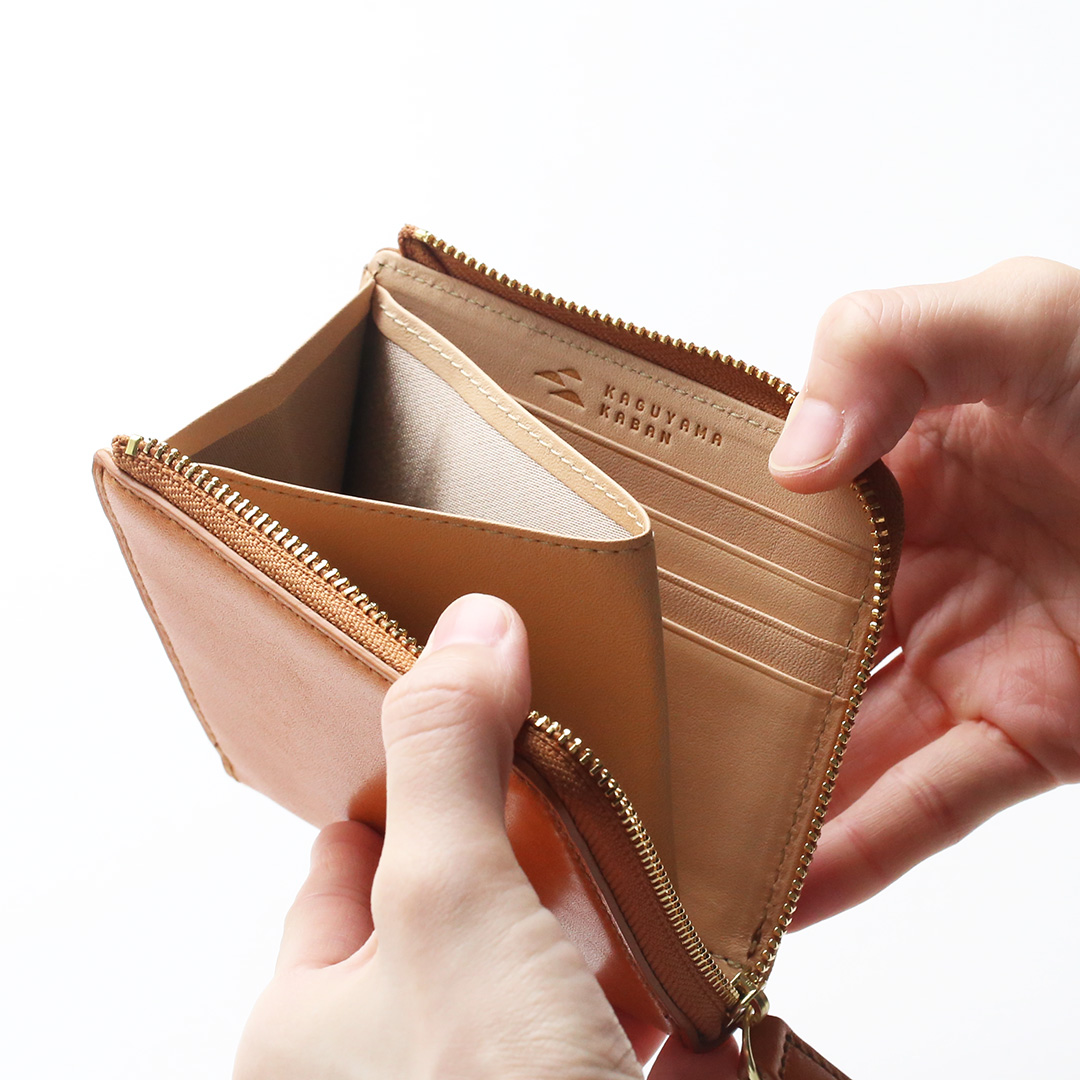 栃木レザーLファスナーミニ財布内装