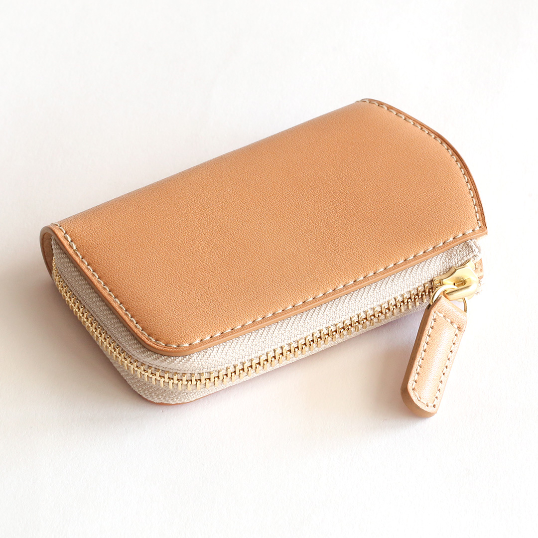 栃木レザーキーケース ナチュラルベージュ