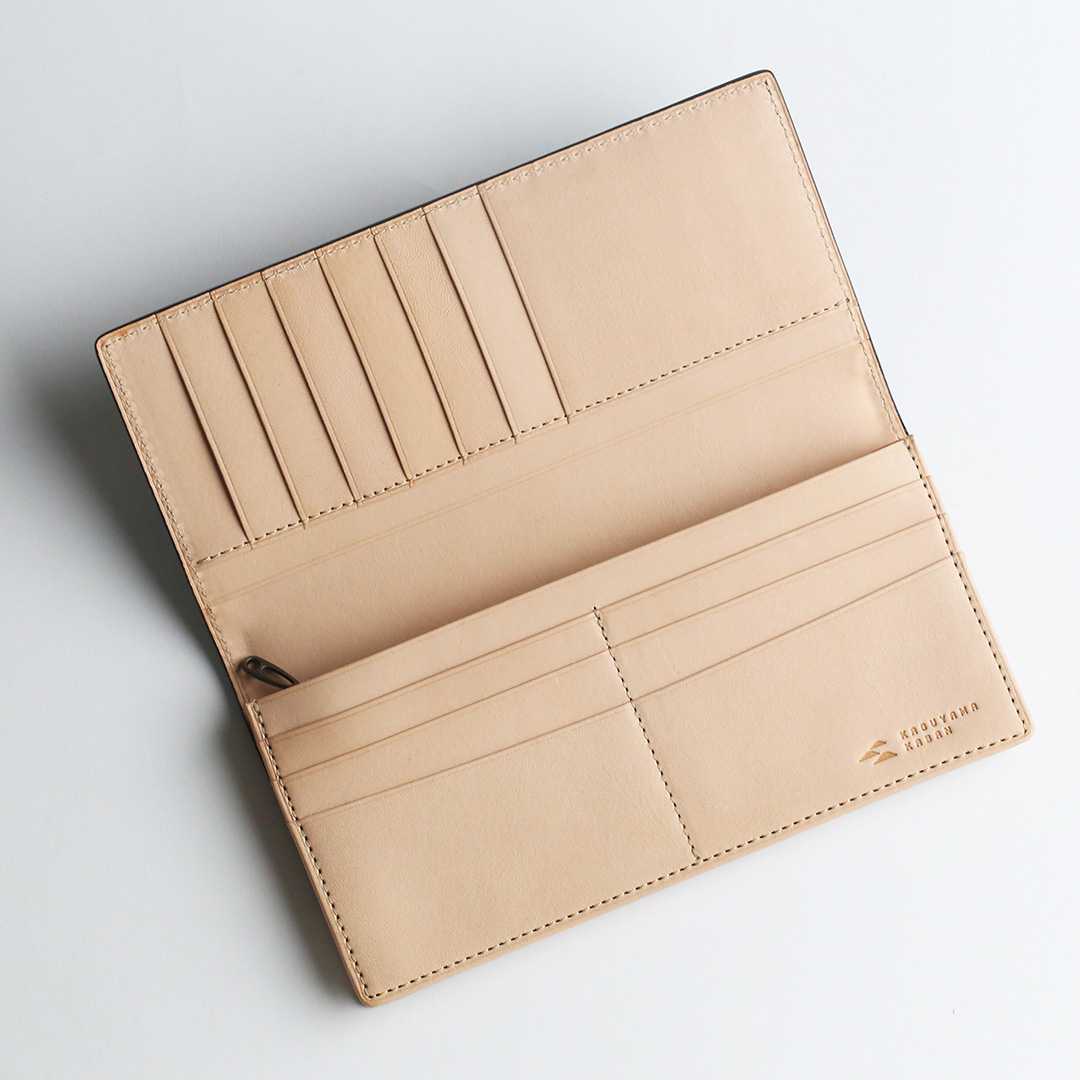 栃木レザー・オイルバケッタの長財布(束入れ),内装