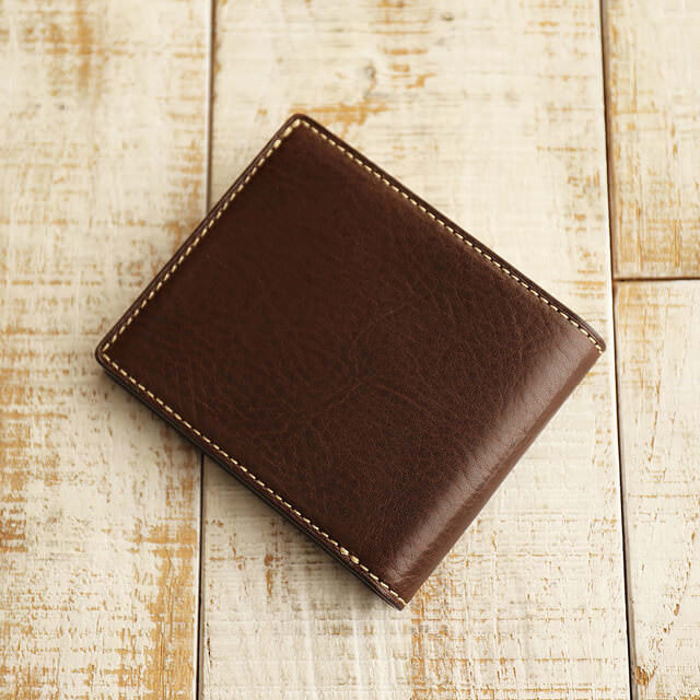 オイルバケッタレザーの2つ折り財布 | 香久山鞄